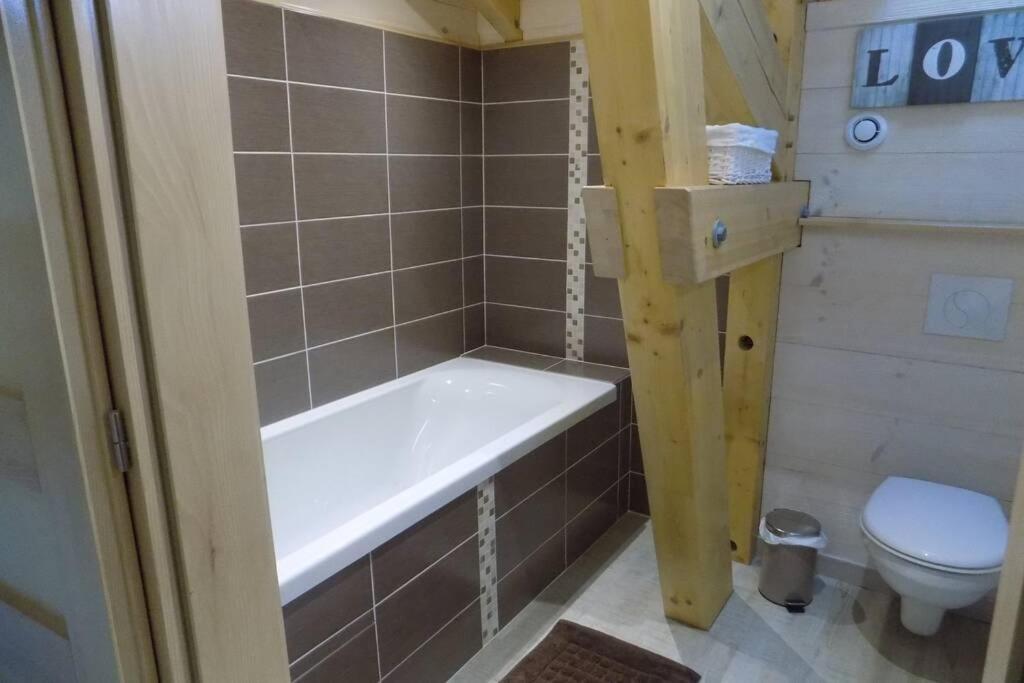 Chalet Des Charbonniers Avec Etang Saint-Maurice-sur-Moselle Luaran gambar