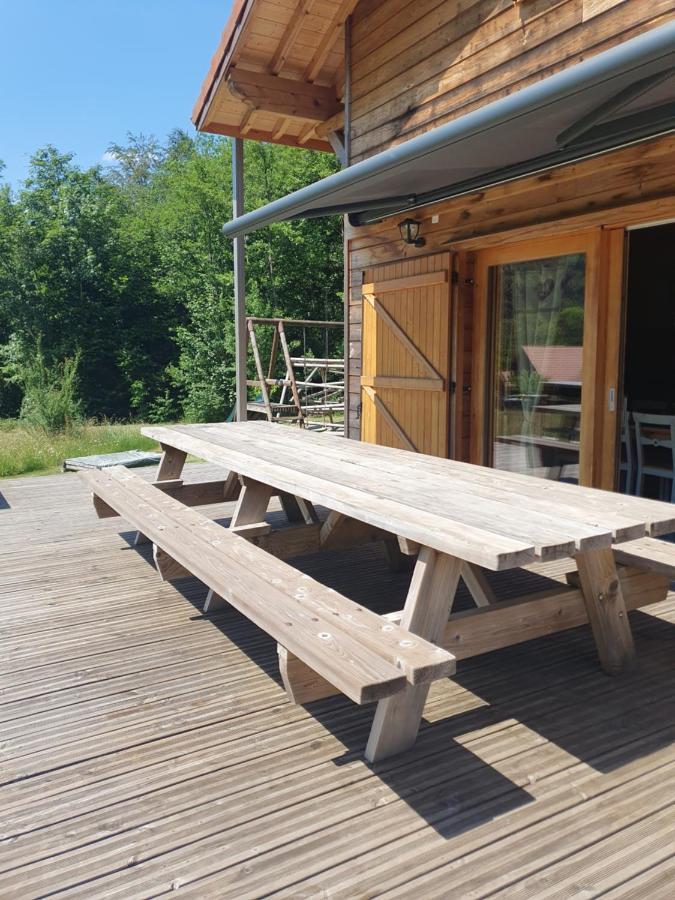 Chalet Des Charbonniers Avec Etang Saint-Maurice-sur-Moselle Luaran gambar